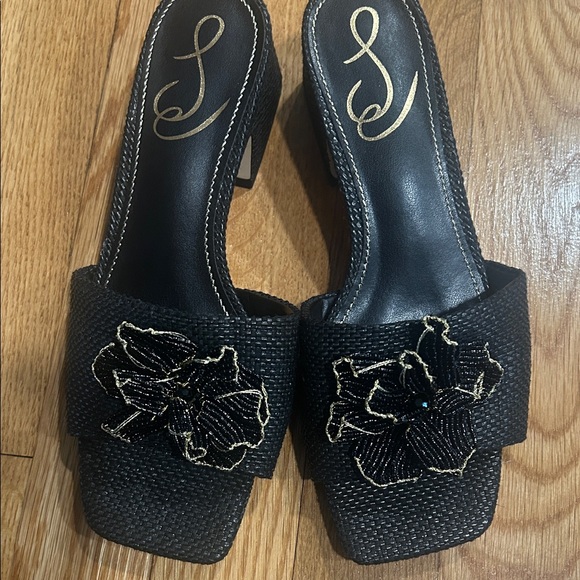 Sam Edelman Women’s Winsley Floral Block Heel Slide Sandals. - Picture 13 of 13